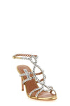 mooncrush laminated leather sandals