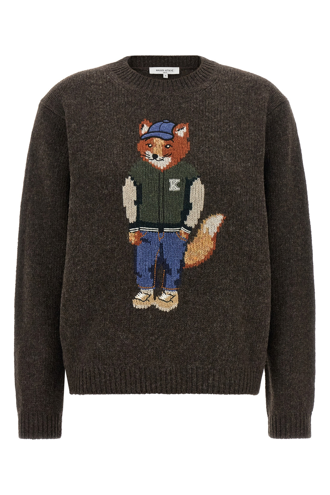 MAISON KITSUNÉ M the maison kitsuné sweater sets a new standard for contemporary knitwear