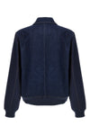 the echo denim varsity cotton denim jacket