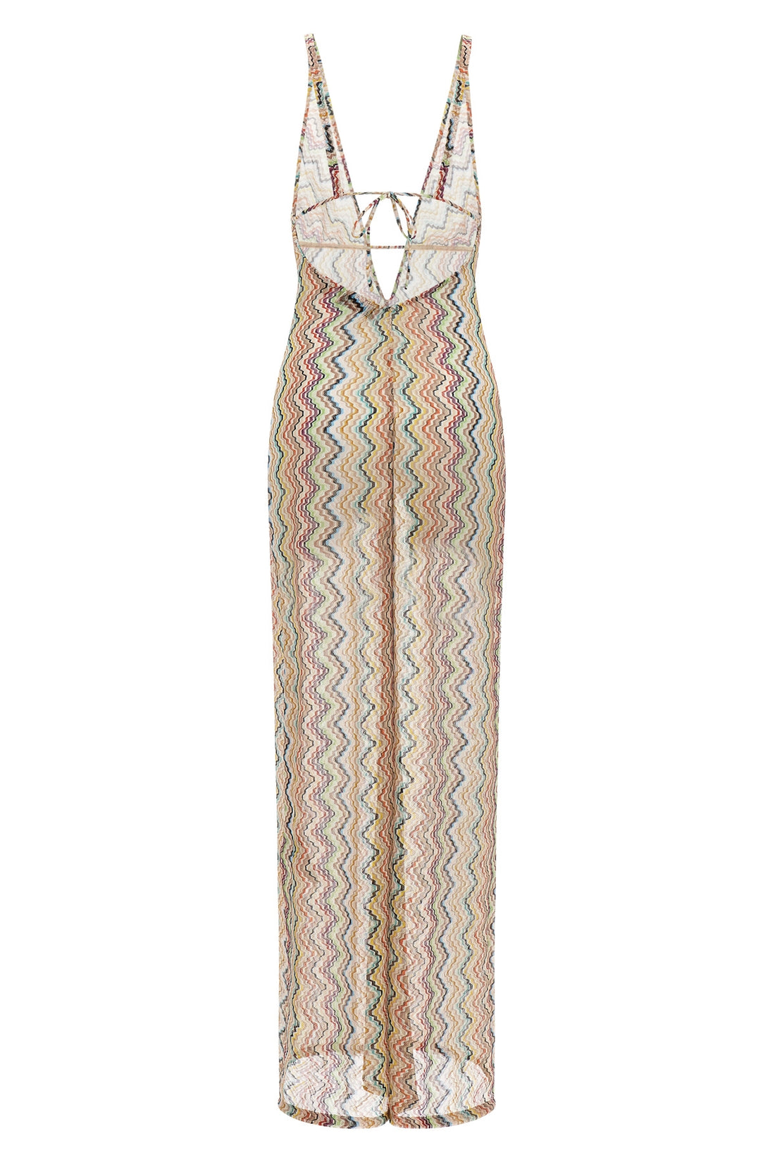 MISSONI 38 the missoni long jumpsuit is distinguished by a fluid silhouette