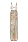 the missoni long jumpsuit is distinguished by a fluid silhouette