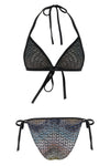 lamé viscose blend bikini