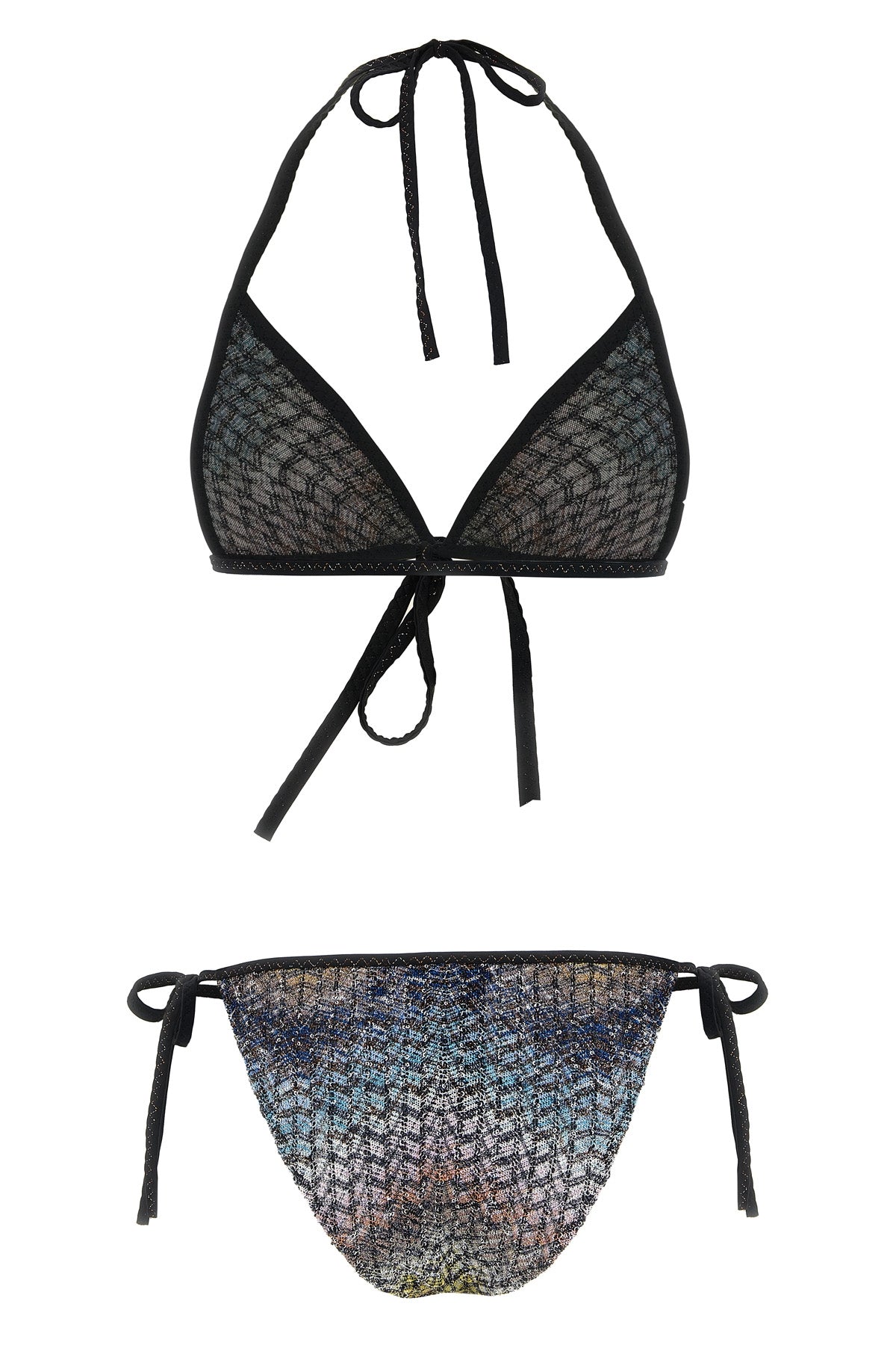 lamé viscose blend bikini