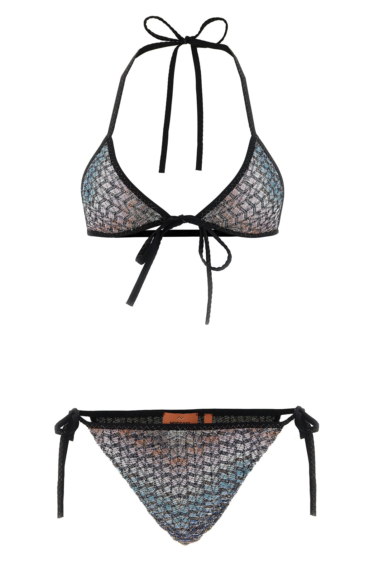 lamé viscose blend bikini