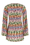 mini dress in openwork viscose blend