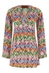 mini dress in openwork viscose blend