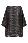 viscose blend mesh mini dress