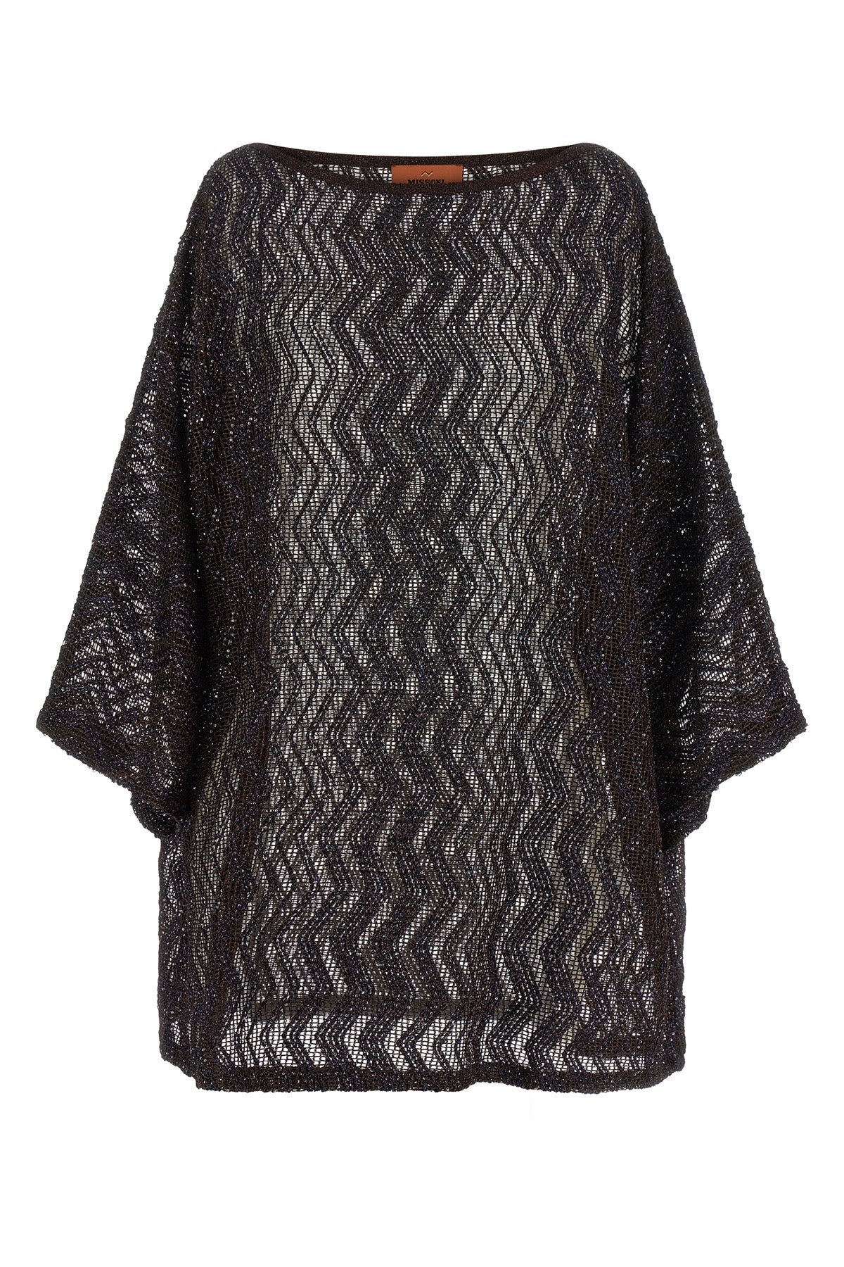 viscose blend mesh mini dress