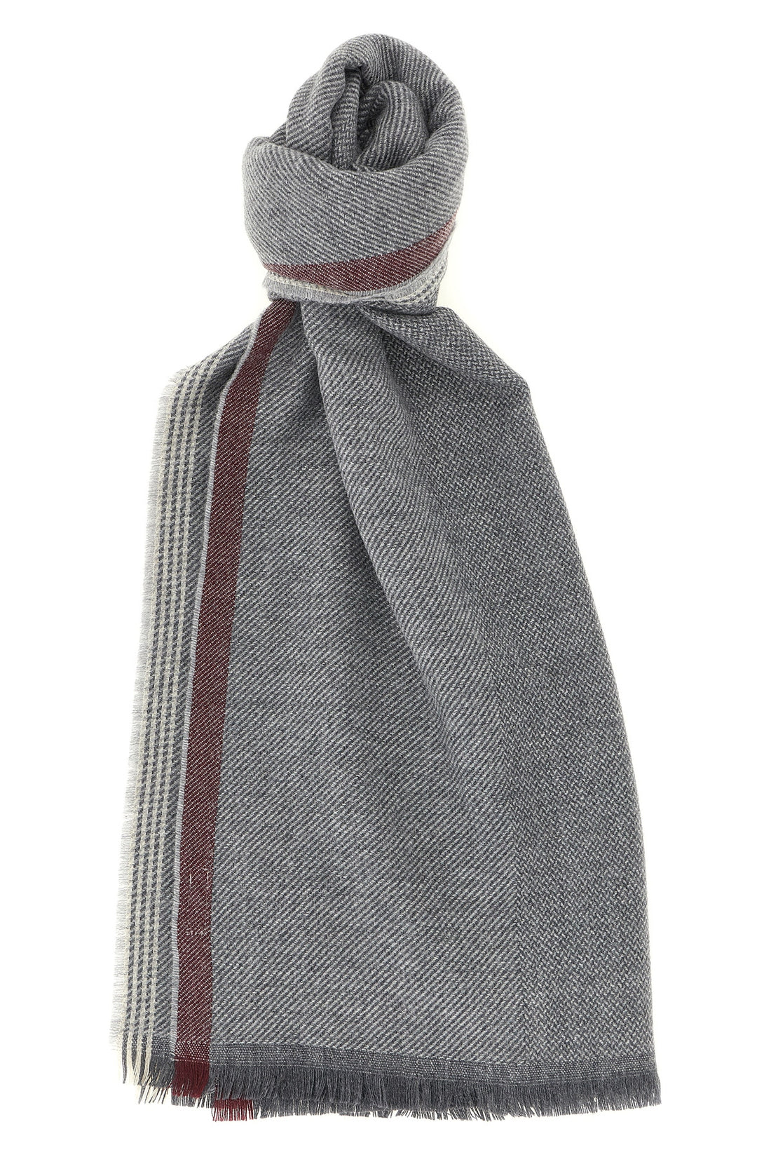 BRUNELLO CUCINELLI OS the diagonally woven brunello cucinelli scarf