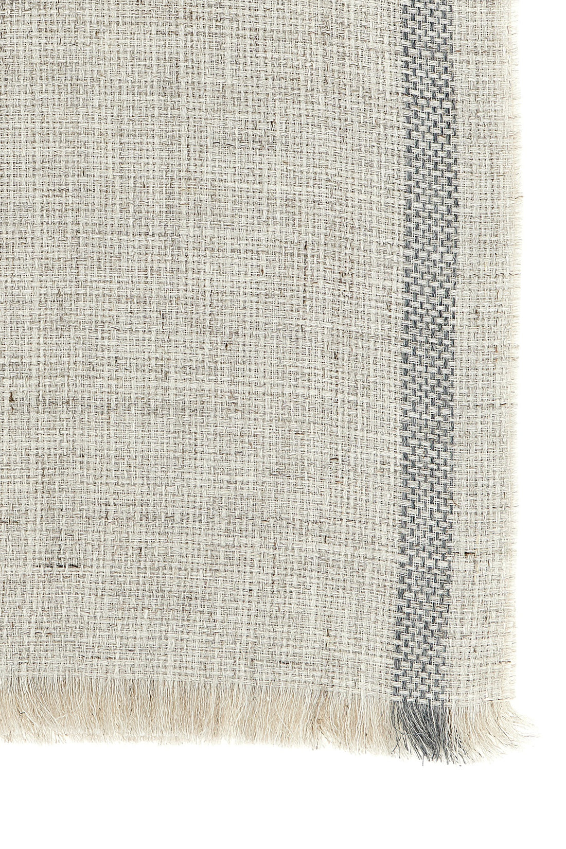 BRUNELLO CUCINELLI OS bouclé weave linen scarf