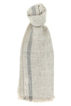 bouclé weave linen scarf