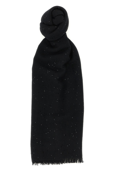 diamante cashmere and silk scarf