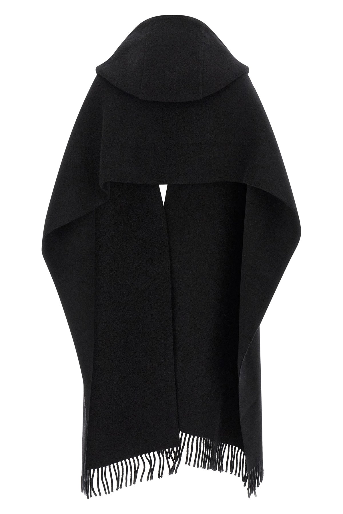 shaved wool and cashmere knit scarf