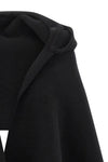 shaved wool and cashmere knit scarf