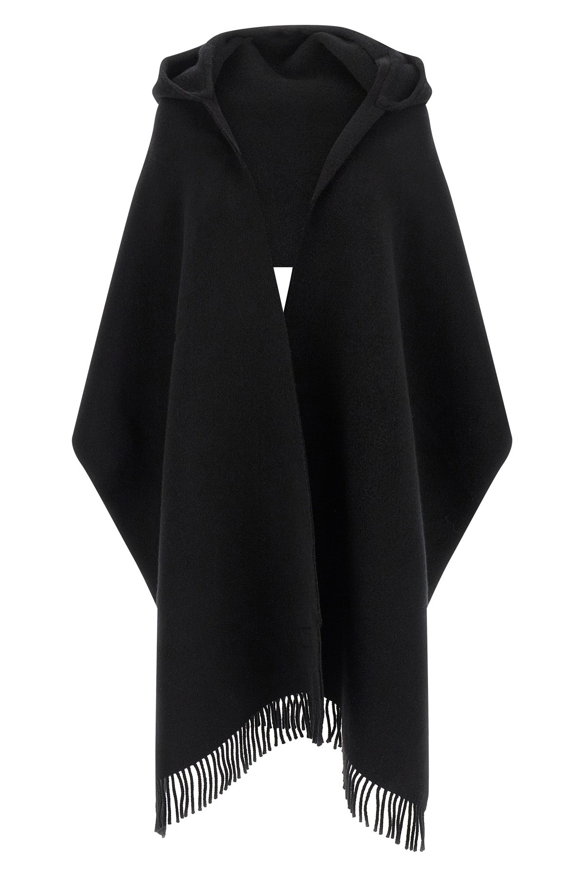 shaved wool and cashmere knit scarf