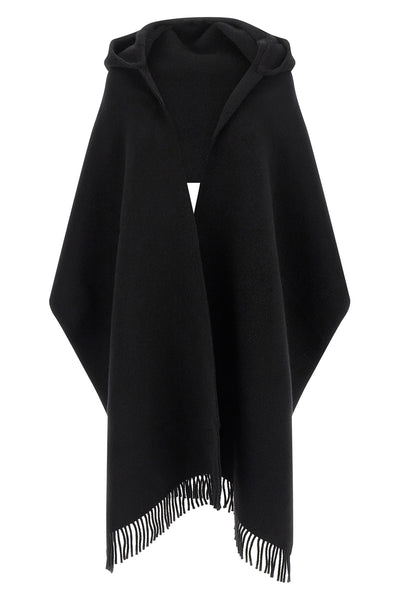shaved wool and cashmere knit scarf