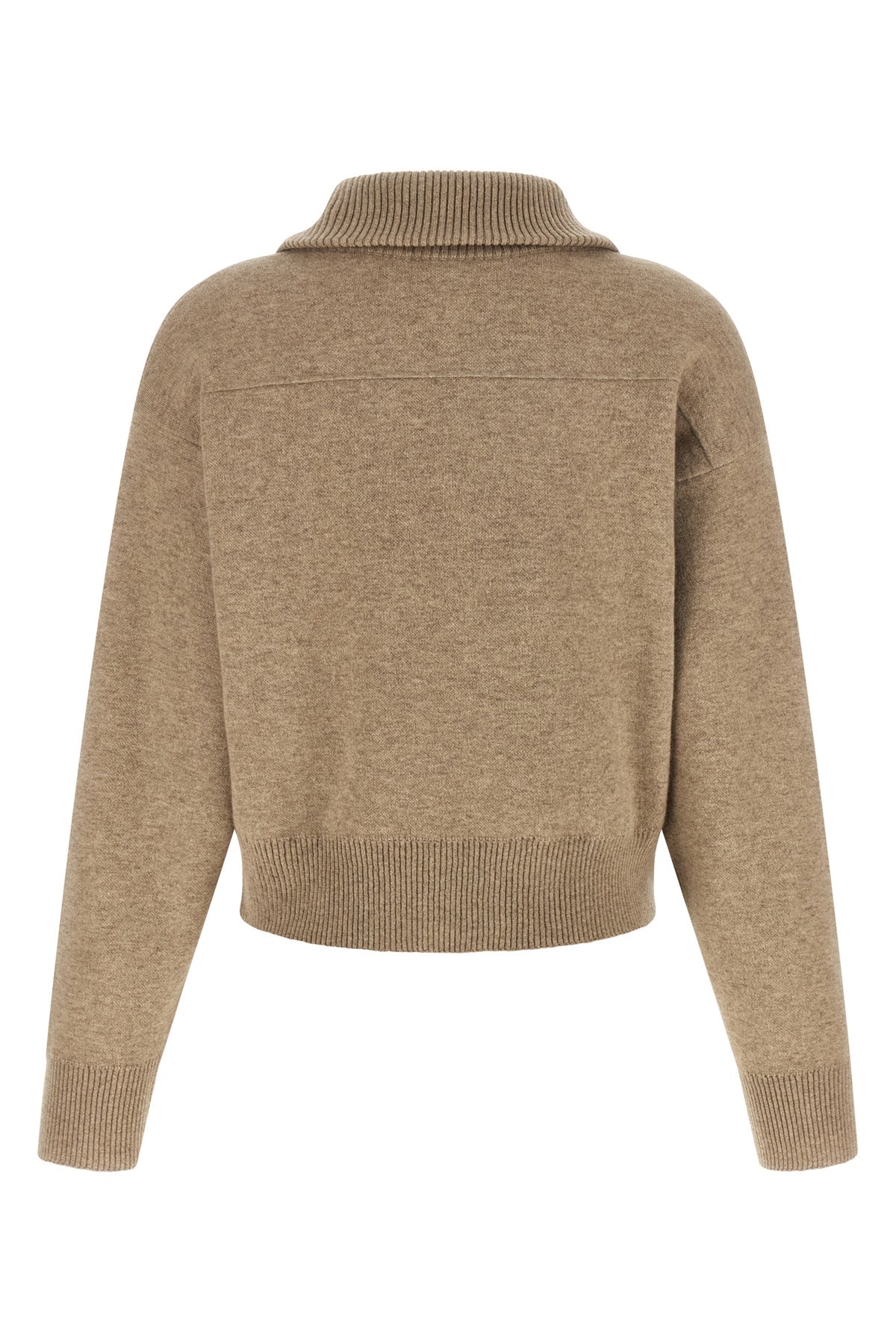 crop wool cardigan