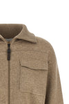 crop wool cardigan