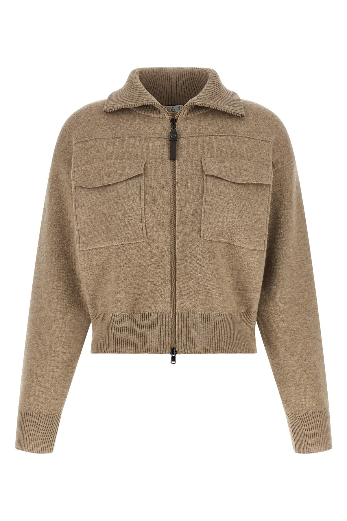 crop wool cardigan