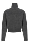 crop wool cardigan