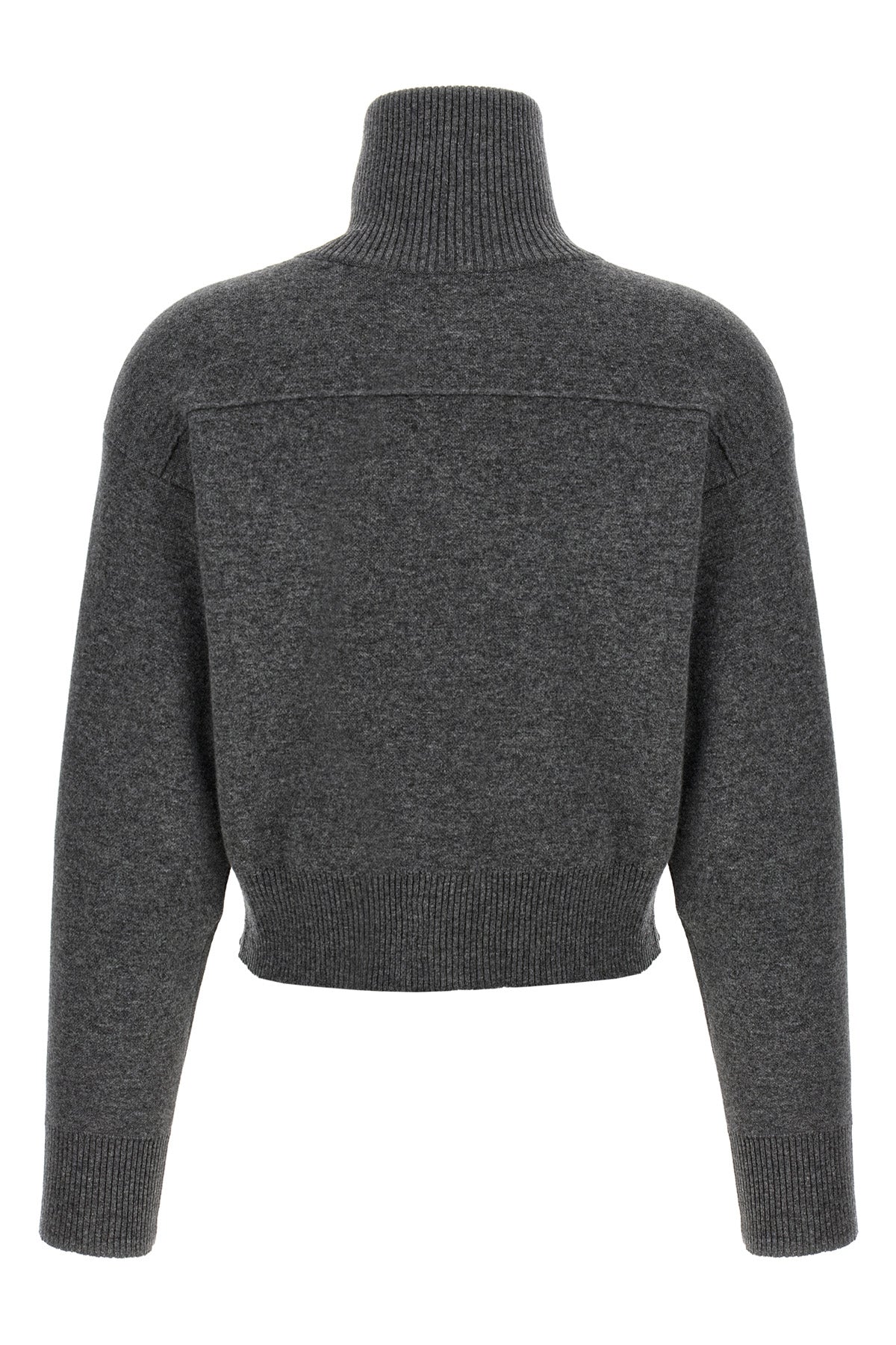 crop wool cardigan