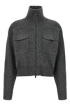 crop wool cardigan