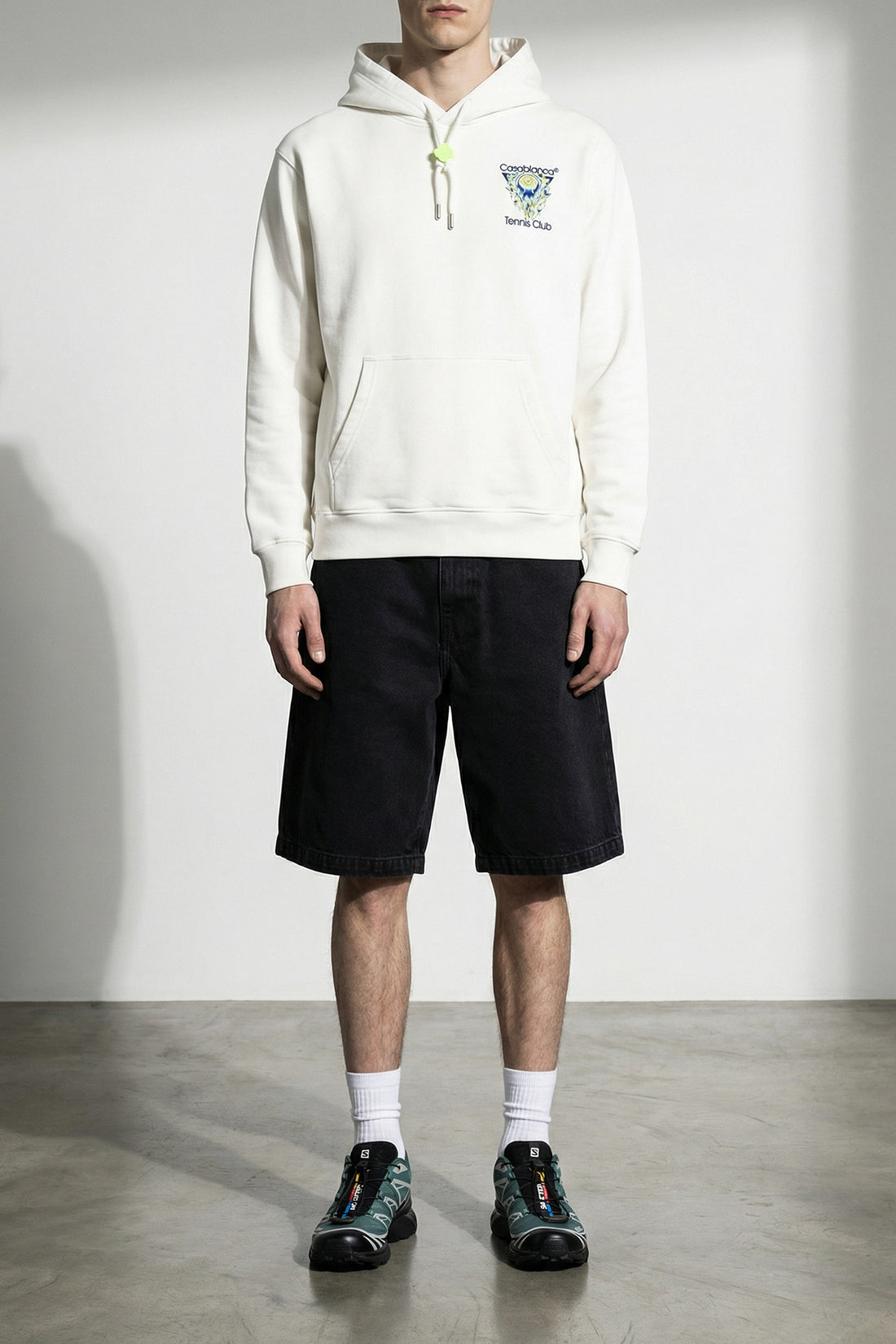CASABLANCA L gauze cotton hoodie