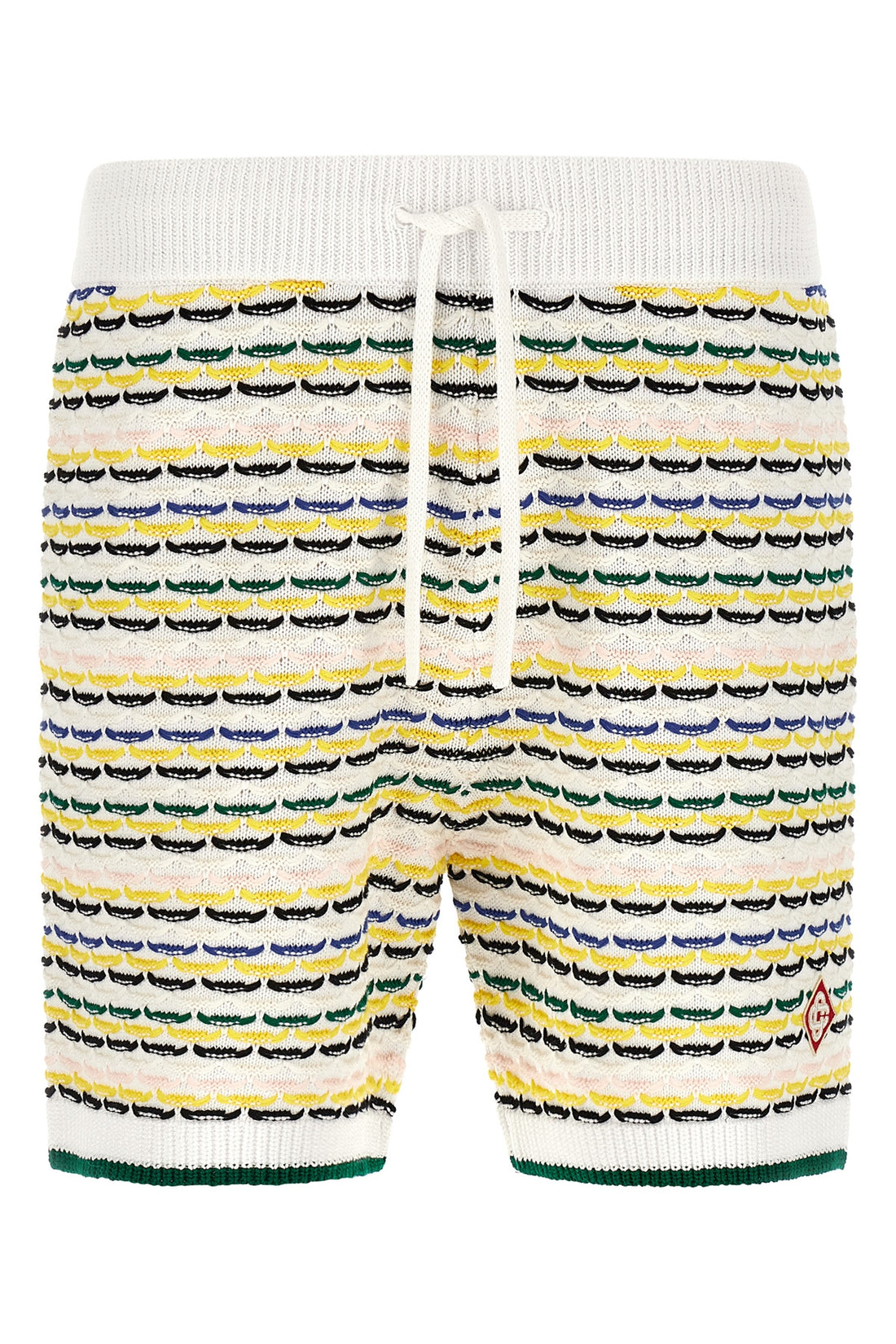 CASABLANCA L tuck stitch cotton knit bermuda shorts