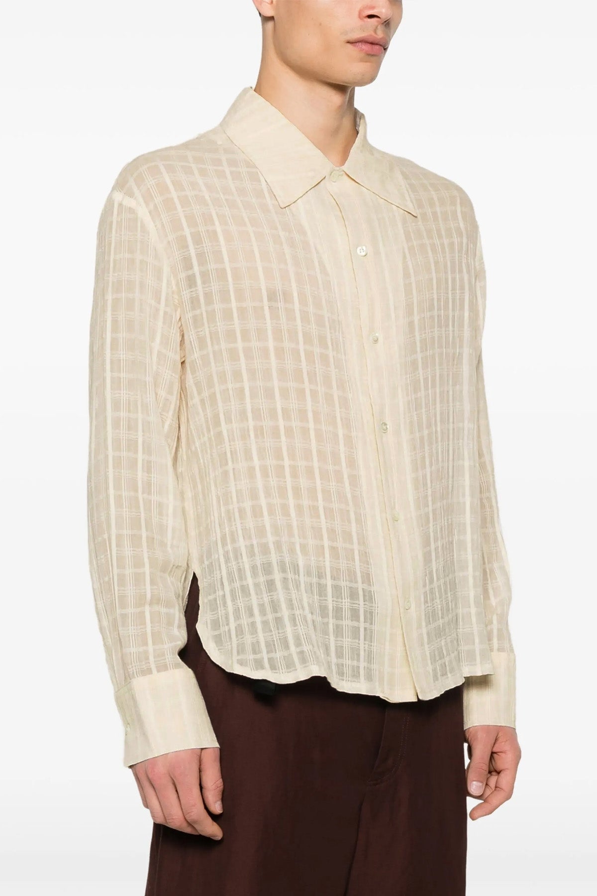 ignacio shirt in light italian plaid cotton