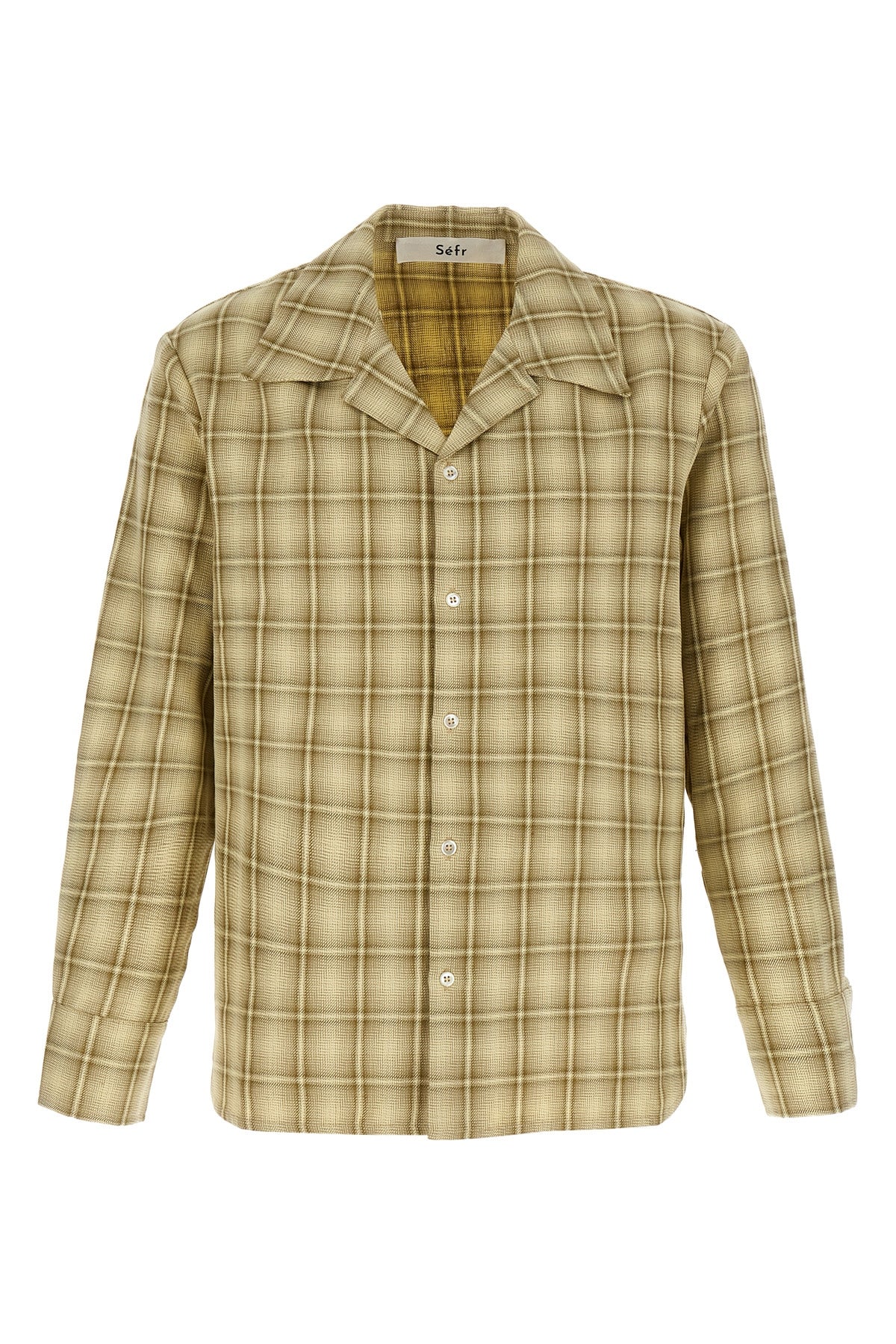 ignacio shirt in structured cotton and linen twill