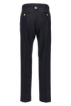 low rise wool twill pants
