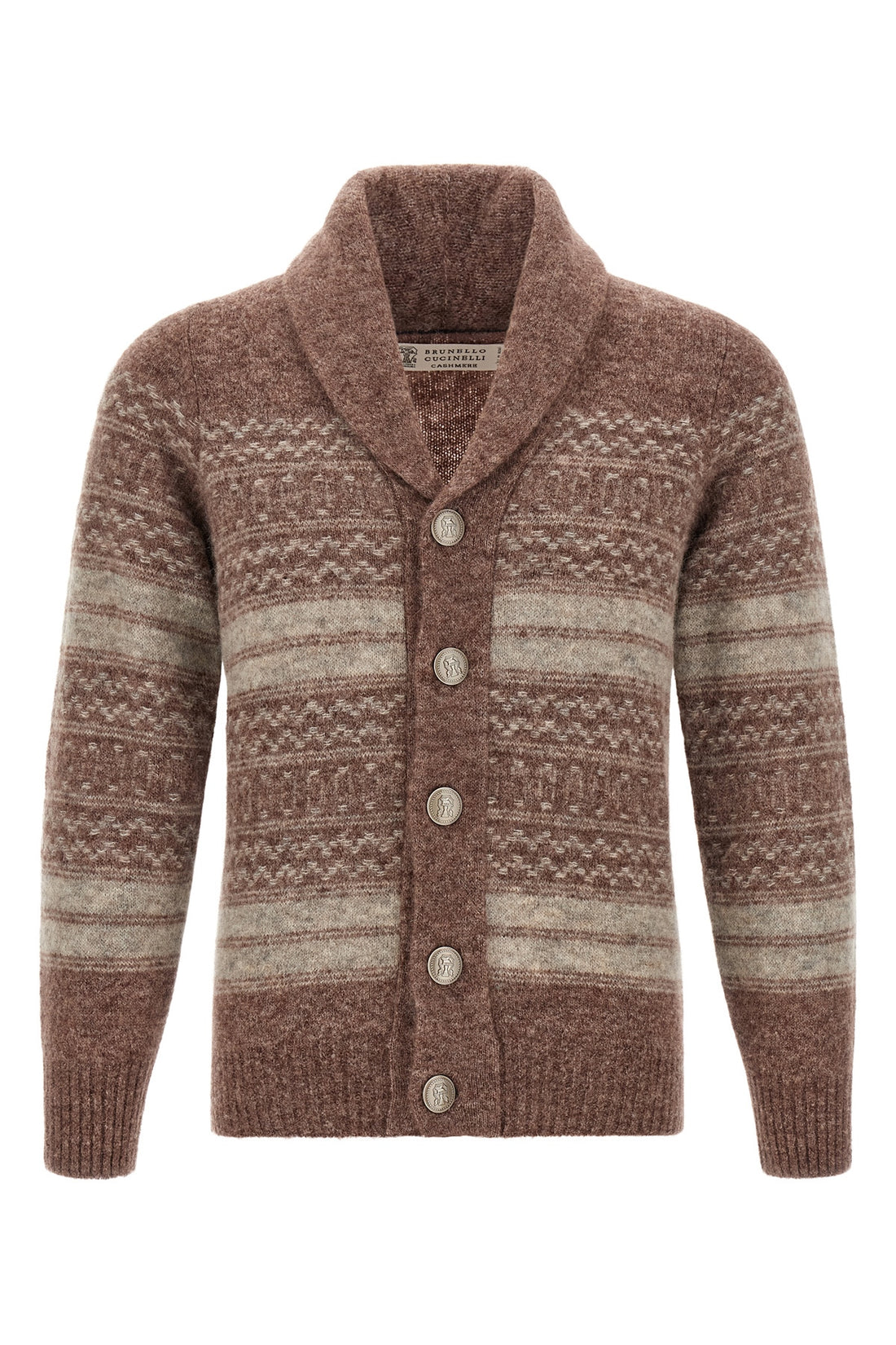 BRUNELLO CUCINELLI 46 the brunello cucinelli nordic jacquard cardigan