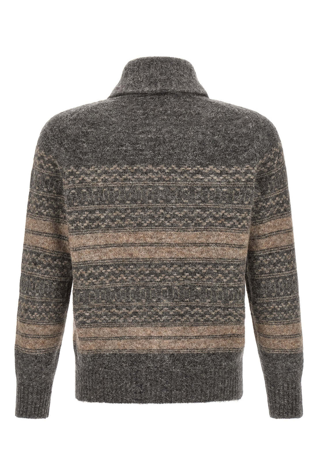 BRUNELLO CUCINELLI 48 brunello cucinellis nordic jacquard cardigan
