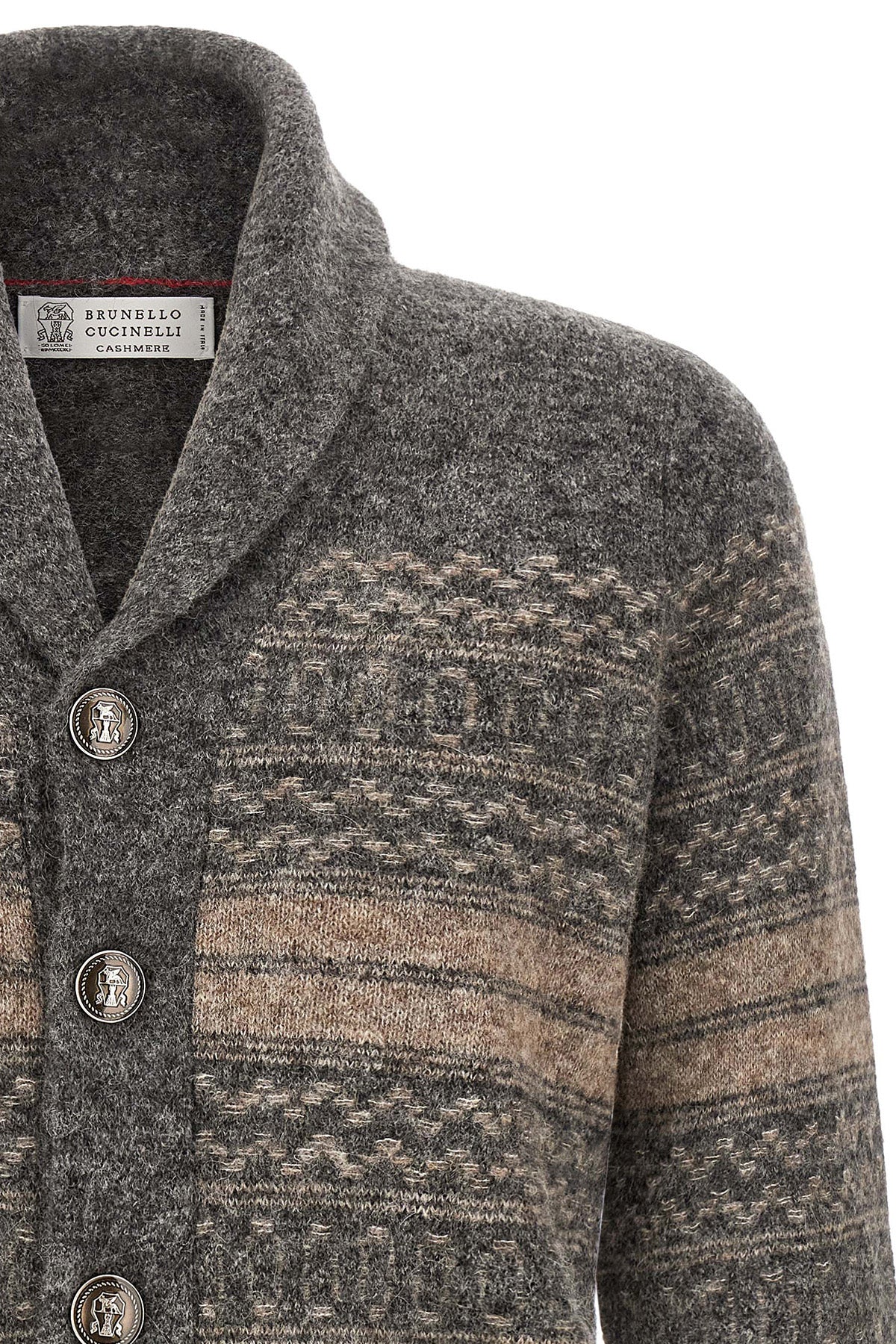 brunello cucinellis nordic jacquard cardigan defines winter layering through