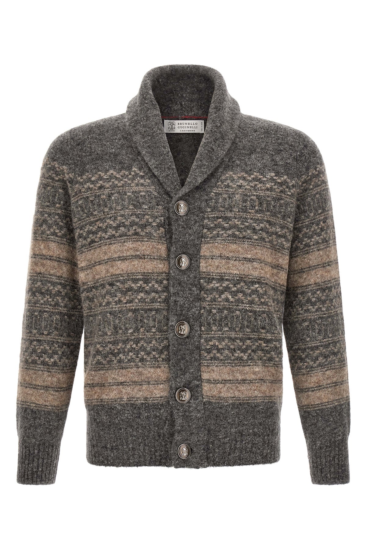 brunello cucinellis nordic jacquard cardigan