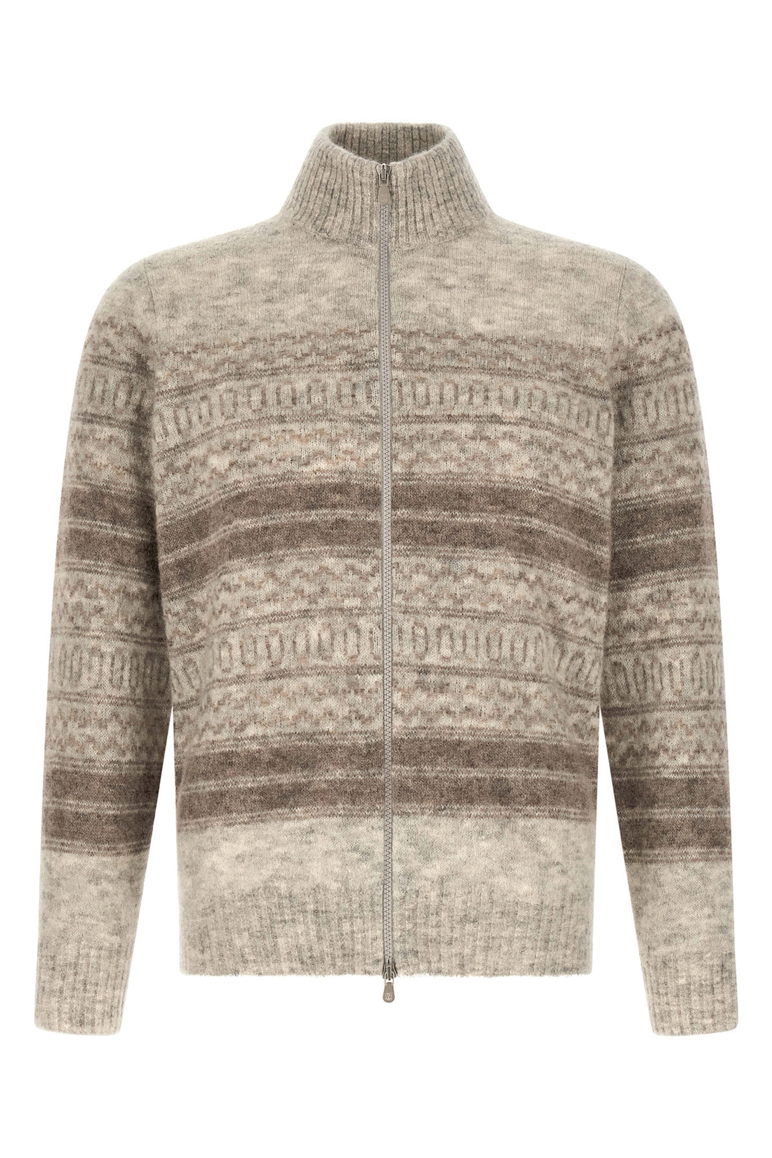 BRUNELLO CUCINELLI 48 brunello cucinellis nordic jacquard cardigan