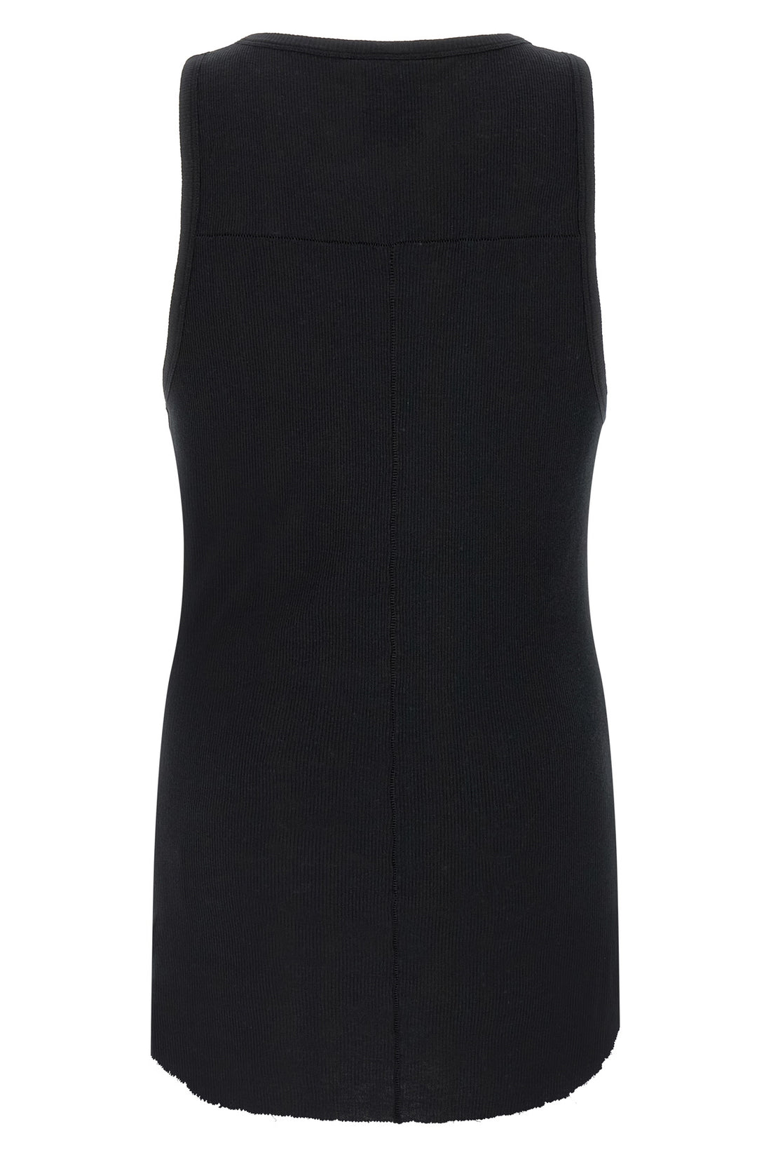 THOM KROM L 947 tank top in ribbed cotton and linen blend