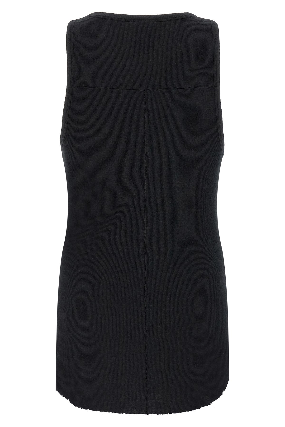 947 tank top in ribbed cotton and linen blend