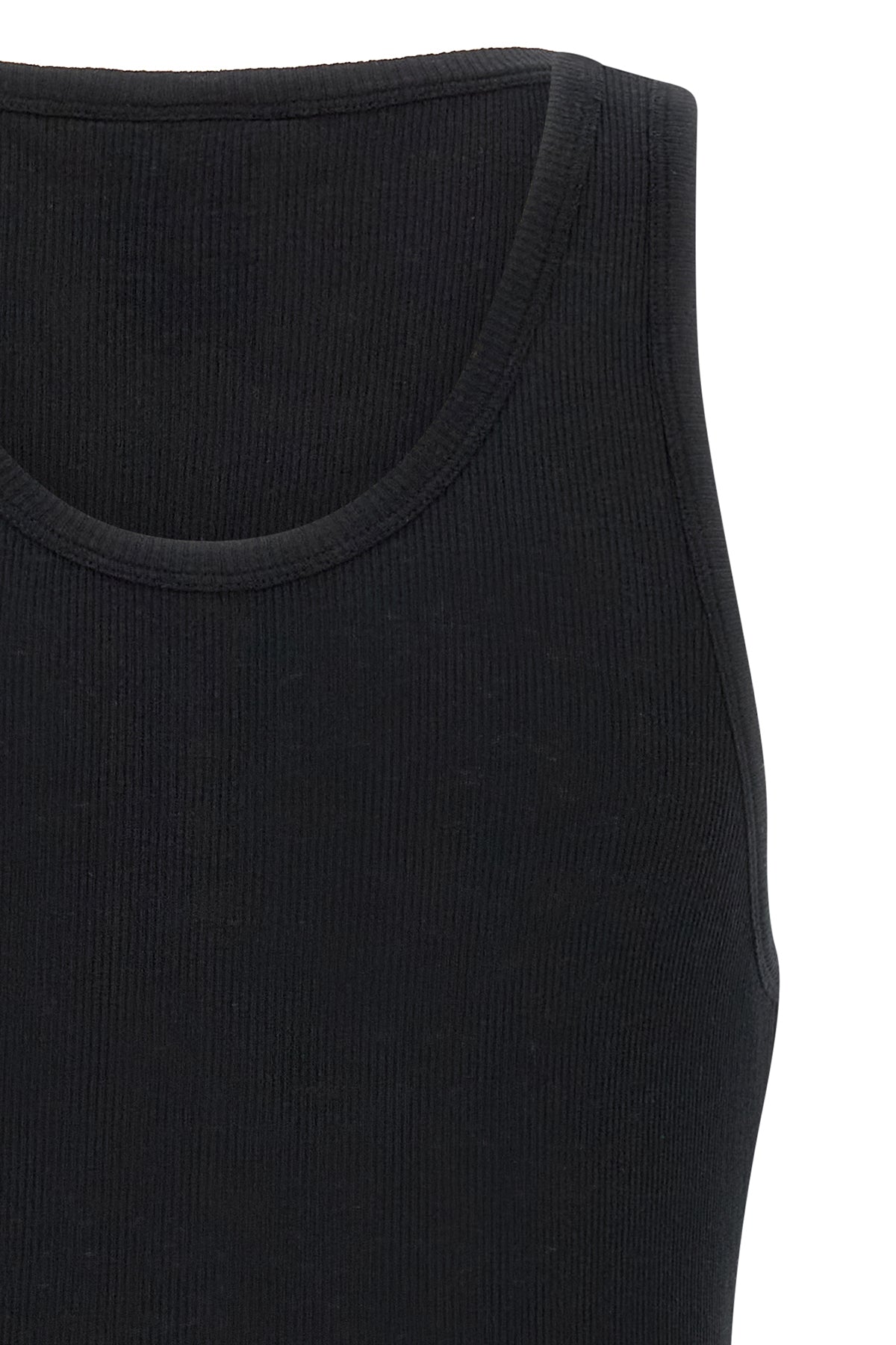 947 tank top in ribbed cotton and linen blend