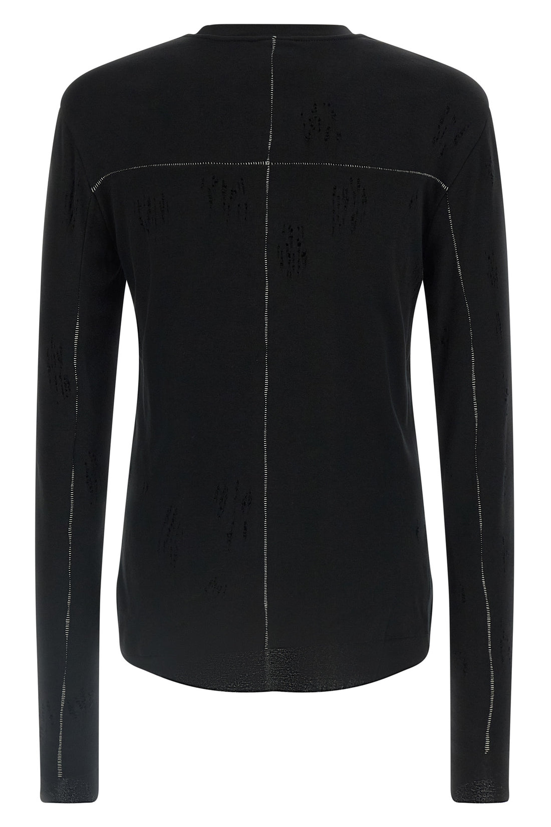 THOM KROM L the thom krom m ts 969 long sleeve t-shirt in lightweight pure cotton jersey
