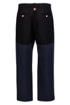unconstructed combo cotton pants