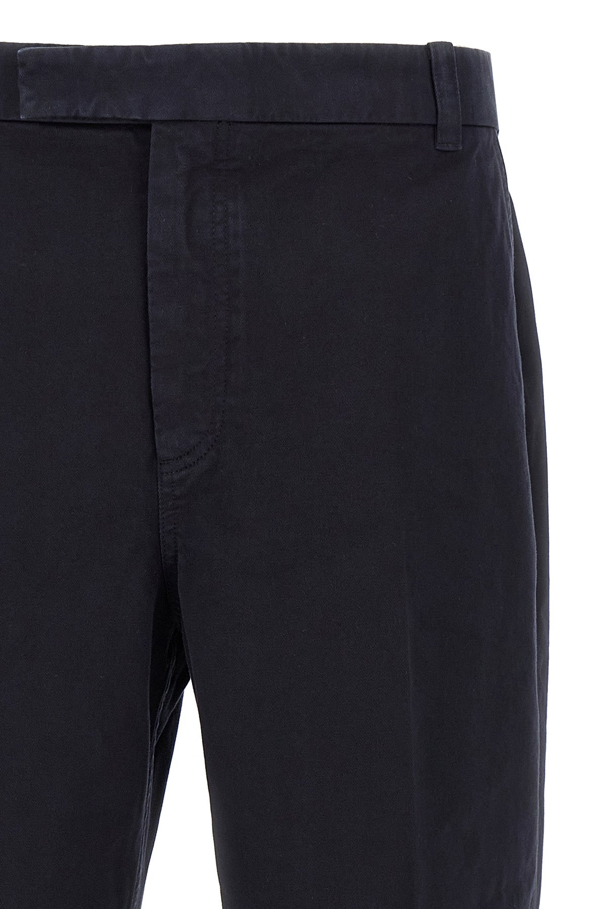 utility trousers in garment-dyed cotton twill
