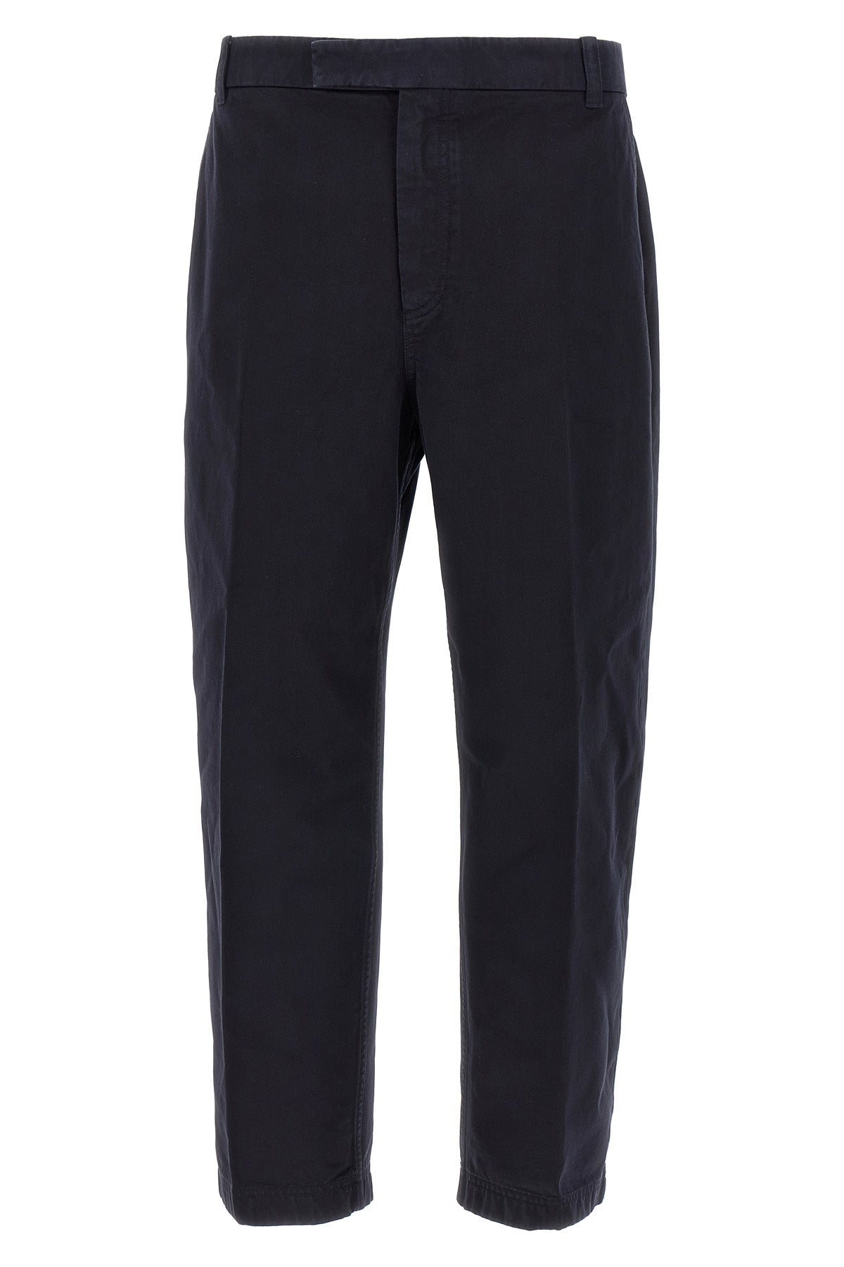 utility trousers in garment-dyed cotton twill