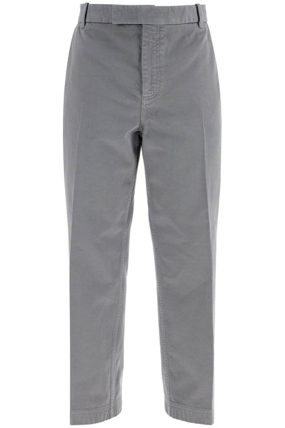 medium grey cotton chino utility pants