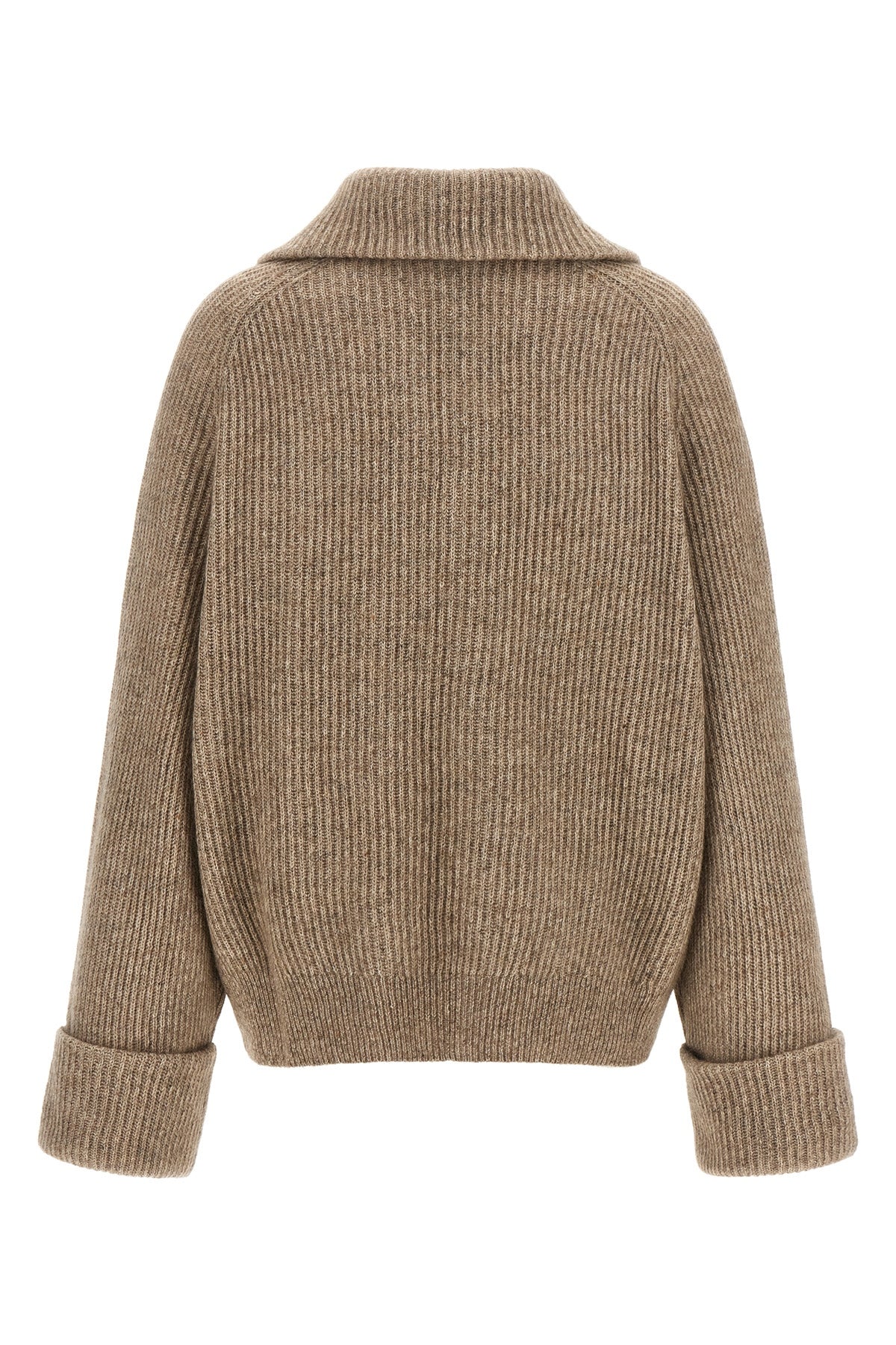 the brunello cucinelli sparkling english ribbed knit cardigan sets new standar