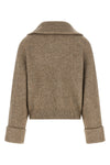 cashmere and vicuña mélange knit cardigan