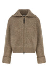 cashmere and vicuña mélange knit cardigan