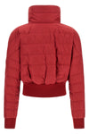 moncler + rick owens cropped down jacket in quilted saison longue