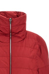 moncler + rick owens cropped down jacket in quilted saison longue