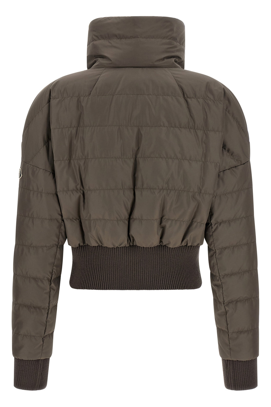 RICK OWENS 0 moncler + rick owens cropped down jacket in quilted saison longue